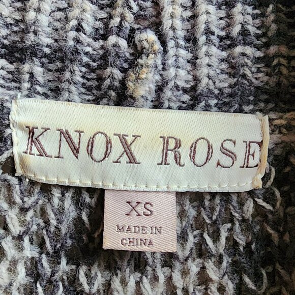 Knox Rose Tan/Brown Striped Open Cardigan With Fringe Size XS - Picture 8 of 14